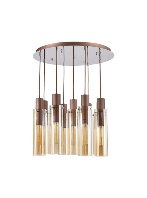 Brooks Slim Round Pendant 9 Light